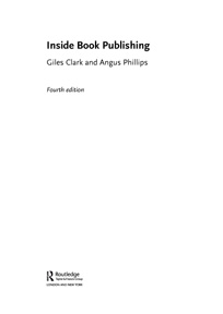 Image of title page from Inside Book Publishing (Routledge)